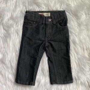 Levis 514 Straight Fit Dark Wash Jeans for Baby, Size 12 months